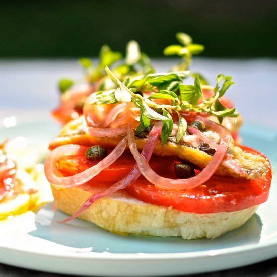 Marinated Anchovy Sandwich - Recipe photo by WEAR EAT LOVE