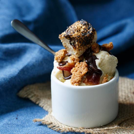 The Ultimate S'more Sundae - Recipe photo by sharedappetite