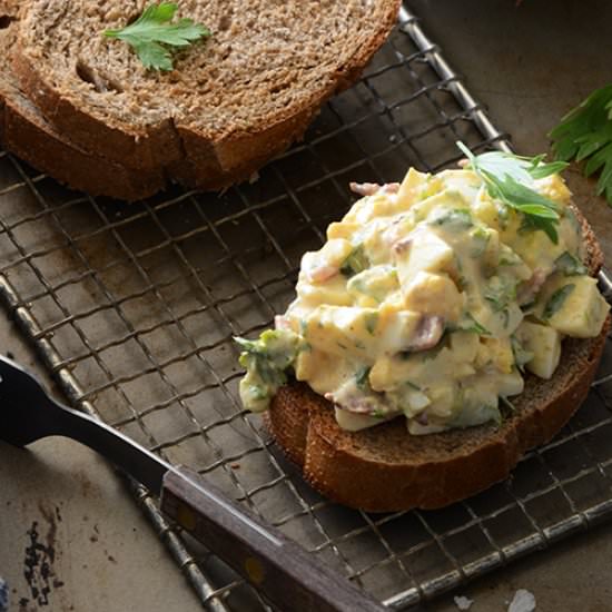 Egg Salad with Bacon - Recipe photo by AnEdibleMosaic