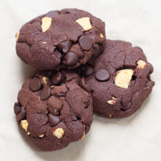 Double Chocolate Fritos Cookies - Recipe photo by petitepanini
