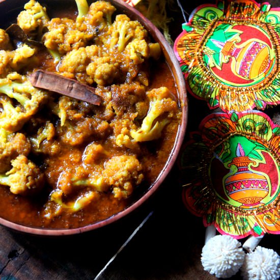 Cauliflower Malaikari - Recipe photo by Priyadarshini Chatterjee