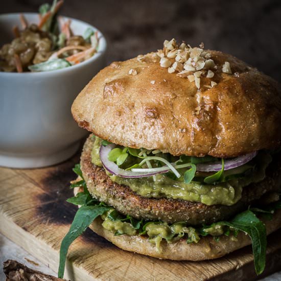California Veggie Burger - Recipe photo by Food with a View