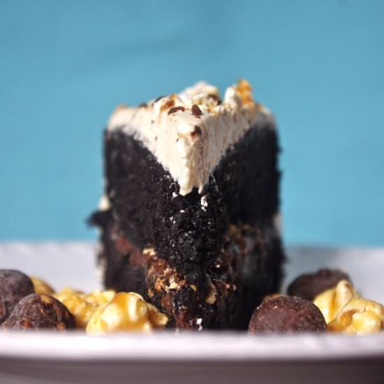 Butterscotch Chocolate Crunch Cake - Recipe photo by thebatterthickens