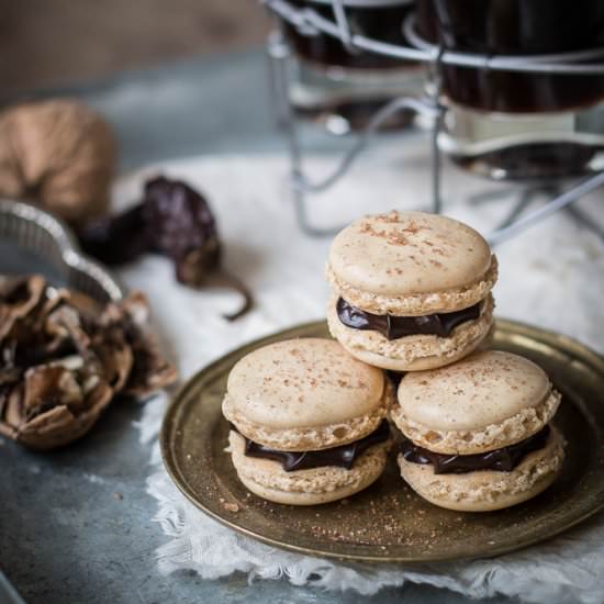 Walnut & Chipotle Macarons - Recipe photo by Food with a View