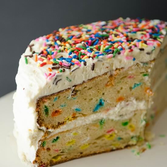 Gluten-Free Funfetti Cake - Recipe photo by SoLetsHangOut