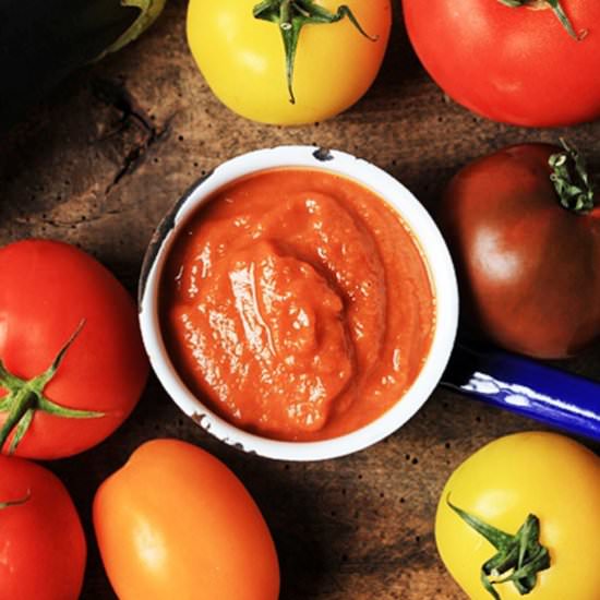 Aubergine and Tomato Ketchup - Recipe photo by fromthelarder