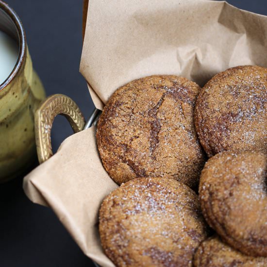 Blackstrap Molasses Cookies - Recipe photo by thehungryhoundsblog