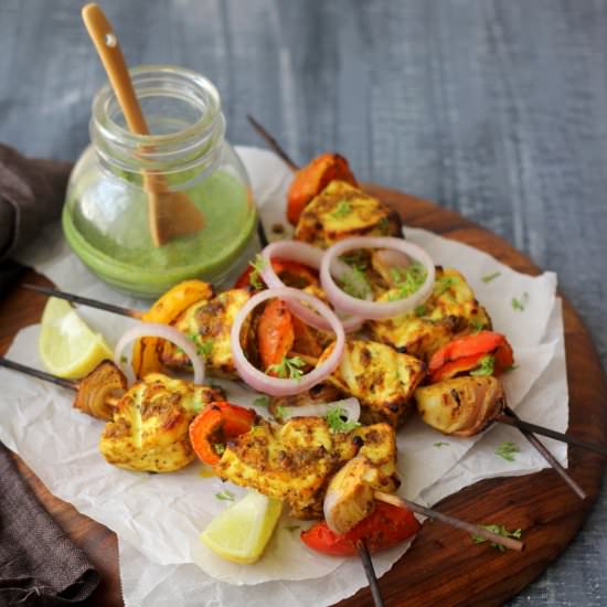 Achaari Paneer Tikka - Recipe photo by easyfoodsmith