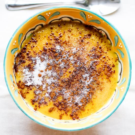Cinnamon & Sugar Golden Porridge - Recipe photo by Honest and Tasty