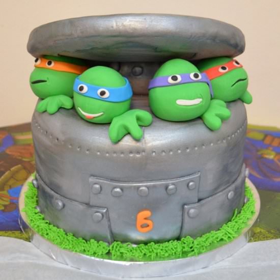 TMNT Birthday Cake - Recipe photo by oneartsymama