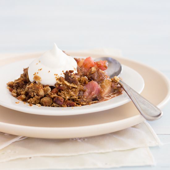 Strawberry Apple Crumble - Recipe photo by brighteyedbaker