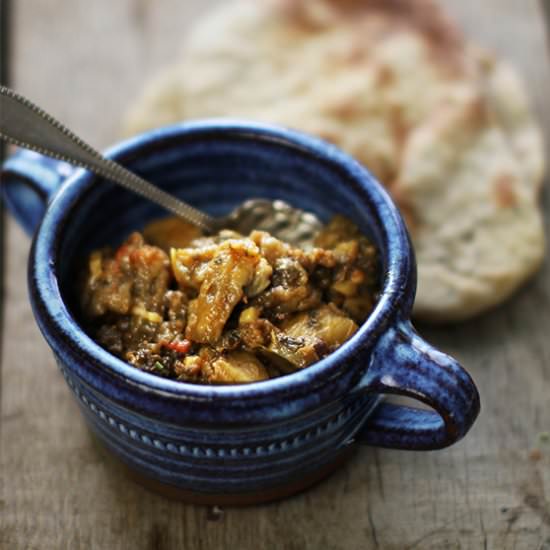 Smoked Bangun Partha - Recipe photo by Hari Ghotra