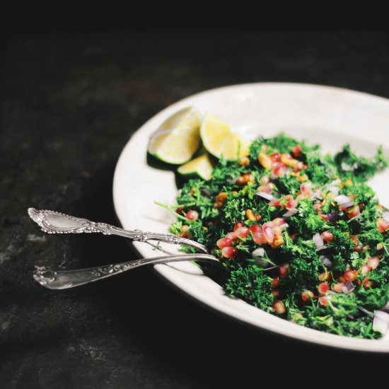 Pomegranate Chaat Salad - Recipe photo by abrowntable