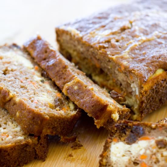 Cheesecake Carrot Cake Bread - Recipe photo by a latte food