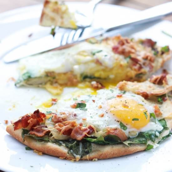Bacon, Apple, and Swiss Pizza - Recipe photo by littlebroken