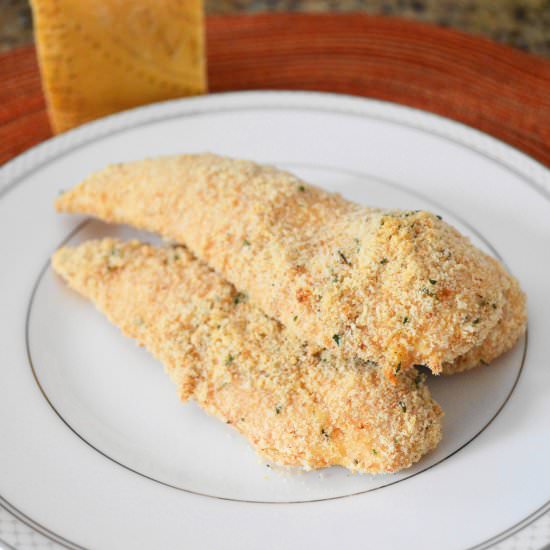 Parmesan Crusted Chicken Tenders - Recipe photo by jeanieandluluskitchen