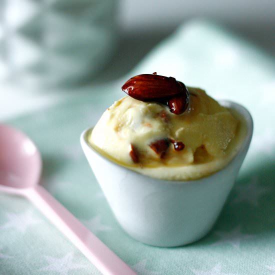 Safran-Orange-Ice cream - Recipe photo by transglobalpanparty