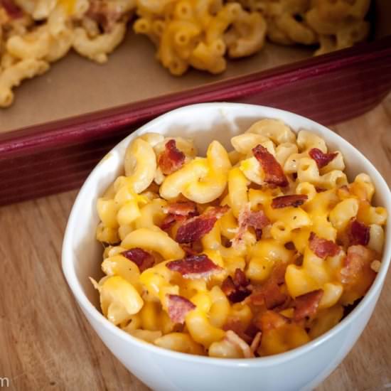 Bacon Mac-n-Cheese - Recipe photo by LovePastaBlog