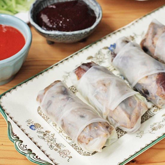 Crispy Duck Summer Rolls - Recipe photo by fromthelarder