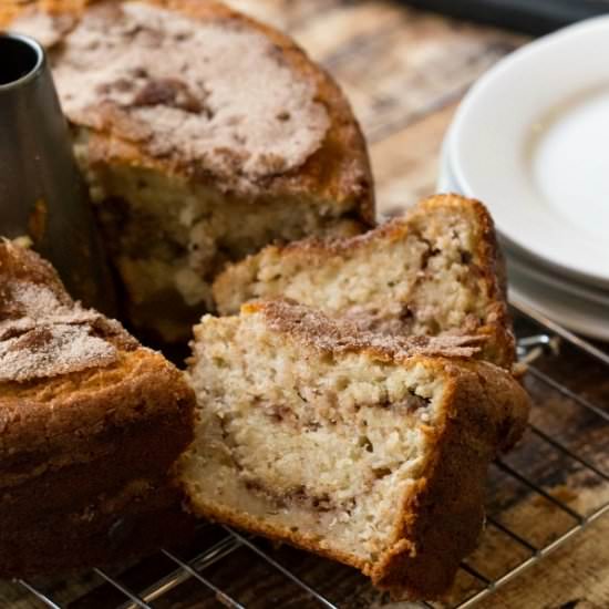 Banana Cinnamon Swirl Coffee Cake - Recipe photo by ihearteating