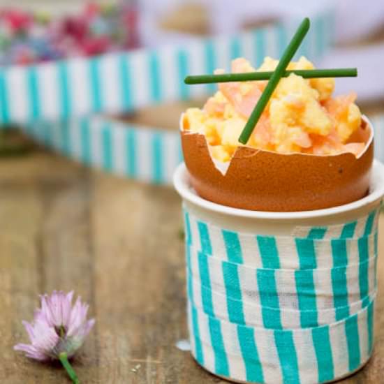Scrambled Eggs with Smoked Salmon - Recipe photo by DeniseNoc