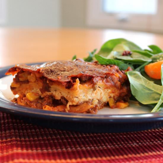 Mexican Lasagna - Recipe photo by momvstheboys