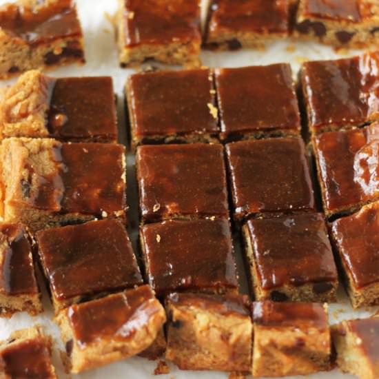 Caramel Blondies - Recipe photo by savoringspoon