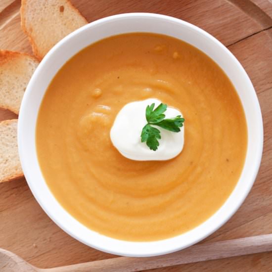 Cream of Pumpkin Soup - Recipe photo by Fotokulinarnie