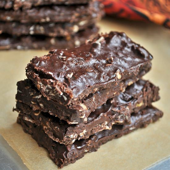 No Bake Chocolate Muesli Bars - Recipe photo by pari