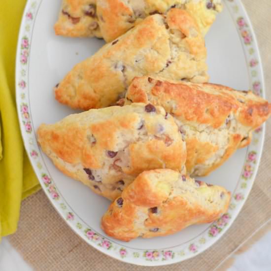 Champagne Grape + Brie Scones - Recipe photo by lucismorsels