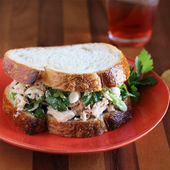 Green Onion & Parsley Tuna Sandwich - Recipe photo by Made In Our Kitchen
