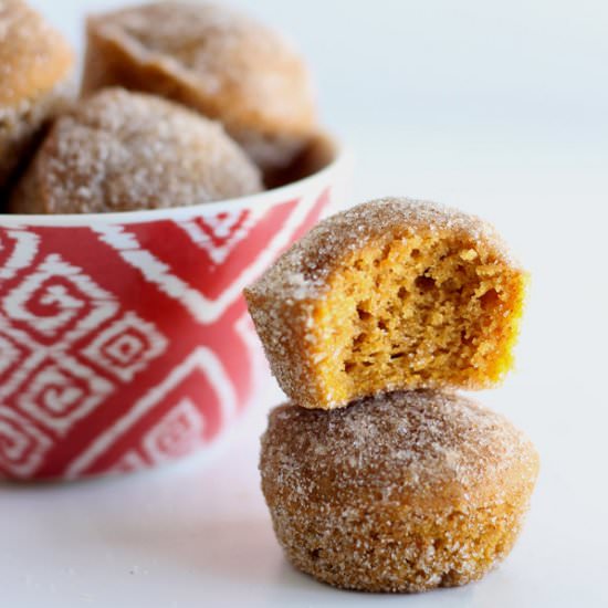 Baked Pumpkin Donut Holes - Recipe photo by midweekminimalist