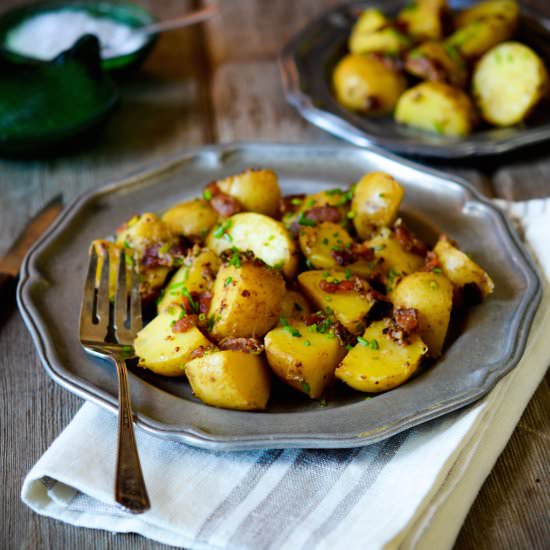 Potato Salad with Smoked Bacon - Recipe photo by ManyKitchens.com