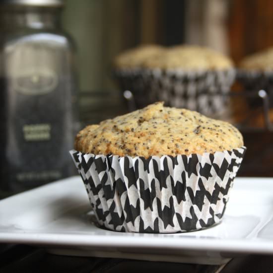 Lemon & Poppy Seed Muffins - Recipe photo by The Desserted Girl
