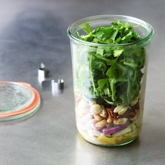 Salad in a Jar - Recipe photo by Kitchen Konfidence