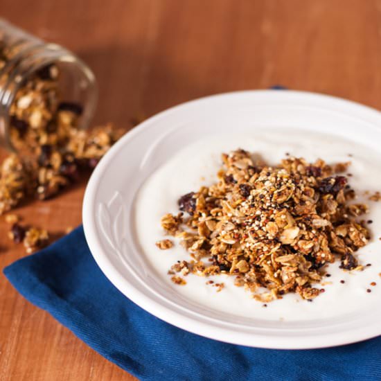Quinoa Pumpkin Spice Granola - Recipe photo by subscriptionmaven