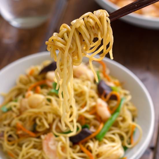 Pei Wei Shrimp Lo Mein - Recipe photo by littlespicejar