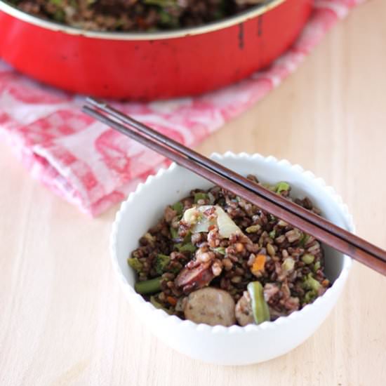 Easy Healthy 30 minute Fried Rice - Recipe photo by savoringspoon