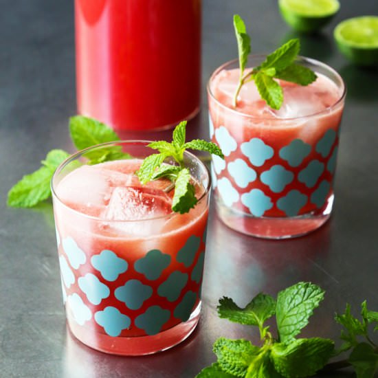 Watermelon Ginger Spritzer - Recipe photo by Kitchen Konfidence