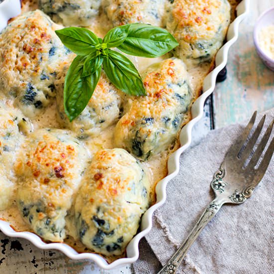 Spinach and Ricotta Gnudi - Recipe photo by carolinagirlcooks