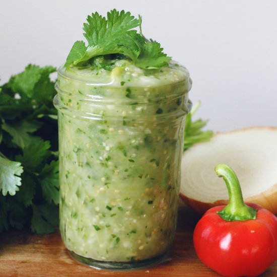 Tomatillo Salsa Verde - Recipe photo by vermodern