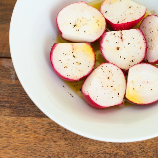 Radish Tapas - Recipe photo by petitepanini