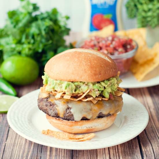 Spicy Guacamole Burger - Recipe photo by asimplepantry