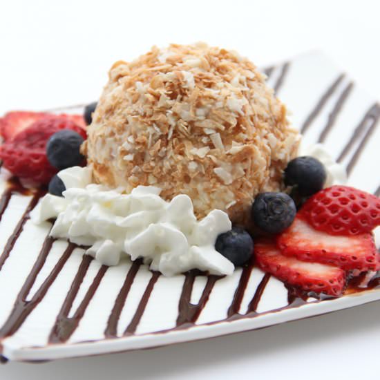 Coconut Ice Cream Balls - Recipe photo by ValentinasCorner