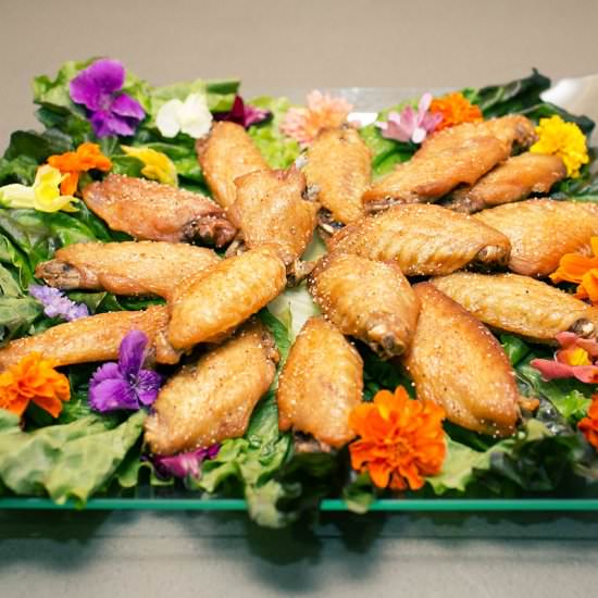Whiskey-Brined Smoked Chicken Wings - Recipe photo by fmitk