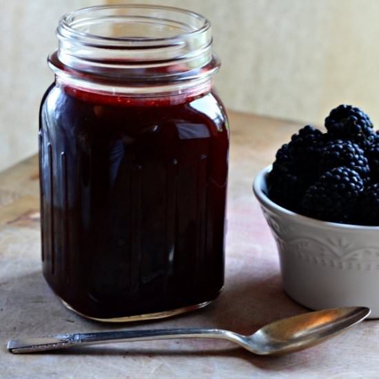 Blackberry Syrup - Recipe photo by spoonandsaucer