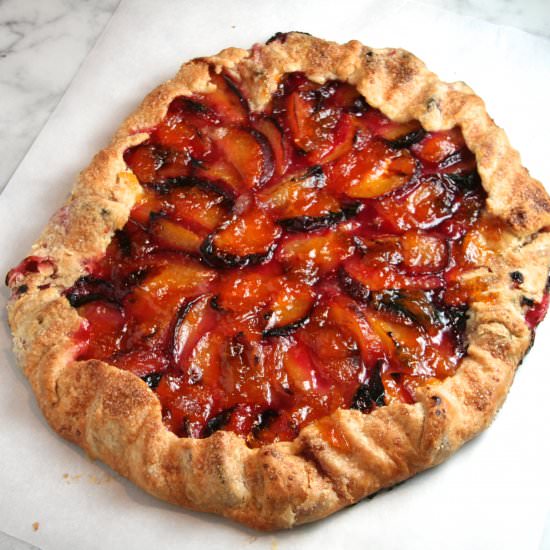 Plum Galette - Recipe photo by thebrookcook.wordpress.com