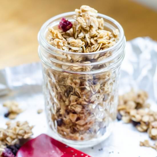 Easy Honey Roasted Granola - Recipe photo by savedbythekale