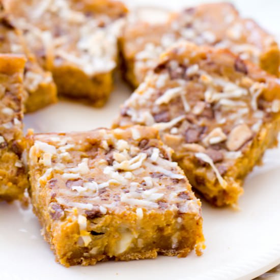 Pumpkin Pie Dream Bars - Recipe photo by a latte food