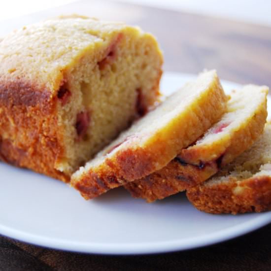 Strawberry-Rhubarb Mini Loaves - Recipe photo by MegSalvia